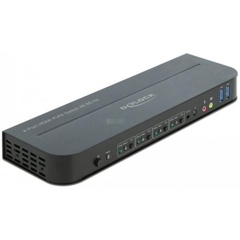 Delock DeLOCK HDMI KVM Switch 4K 60 Hz с USB 3.0 и Audio KVM суич (11483)