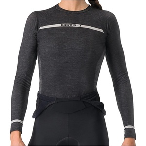 Castelli Дамско горнище Castelli Women's Merino Seamless Baselayer Merino base layer - Black - размер S/M (115-2554-0111)