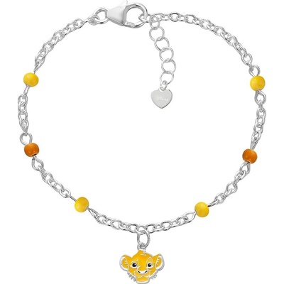 Disney Slušivý strieborný náramok Lion king Mini BS00105SL-47.CS