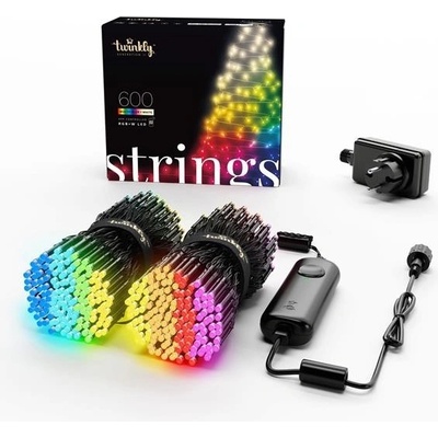 Smart LED vianočná reťaz TWINKLY Strings TWS600SPP-BEU 48m WiFi