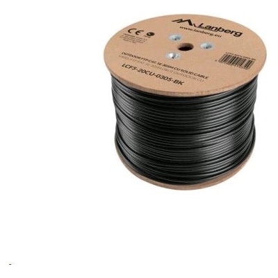 Lanberg LCU5-30CU-0305-BK Cat5e, U/UTP (UTP), 305m, černý