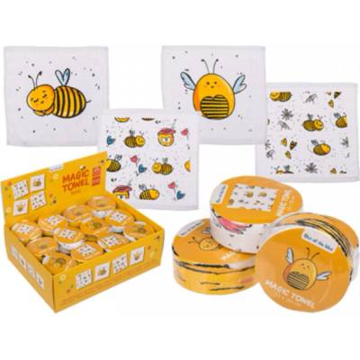 Kouzelný ručníček, set 4 ks - Včelky