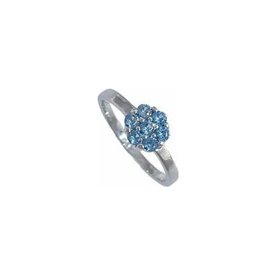 Infinitysilver Stříbrný dětský prsten modrá kytička KR3MZs46