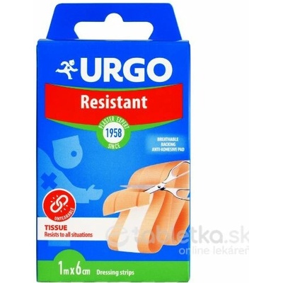 URGO Resistant odolná náplasť nedelená 1m x 6 cm