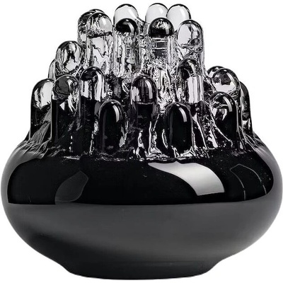 Kosta Boda Свещник за чаена свещ Polar 20 см черен (7062113)