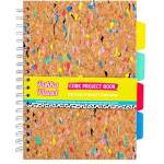 Pukka Pad Спирална тетрадка, B5, с подвързия, с разделител, 100 страници, PUKKA PADS "Planet Cork Project Book", корк 9856-SPP (9856-SPP)