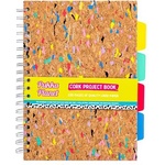 Pukka Pad Спирална тетрадка, B5, с подвързия, с разделител, 100 страници, PUKKA PADS "Planet Cork Project Book", корк 9856-SPP (9856-SPP)