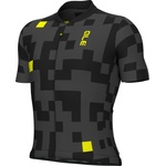 Alé Мъжка фланелка с къс ръкав за колоездене Alé Pragma Pixel S/S Jersey Cycling jersey - Black (056-3950-0213)