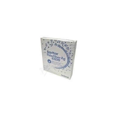 ADVANCED MEDICAL Aqvitox Flowfiber Ag 10 x 10 cm antimikrobiální 10 ks