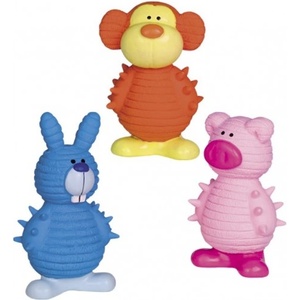 NOBBY Играчка латекс 3 вида животни със звук nobby - 13, 5 см, Германия 62404