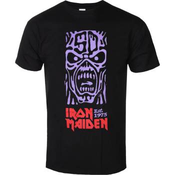 ROCK OFF Мъжка тениска Iron Maiden - Est. 1975 Stamp Logo Purple - ROCK OFF - IMTEE190MB