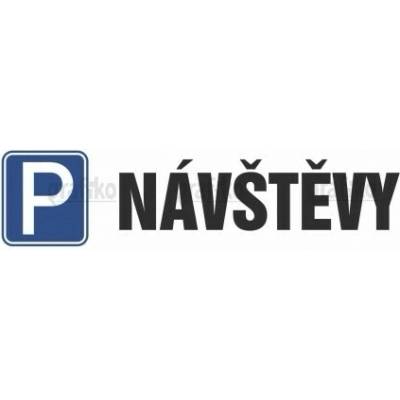 Grafiko | Parkoviště NÁVŠTĚVY - Materiál Pěněné PVC 5mm, Rozměr 400x135mm