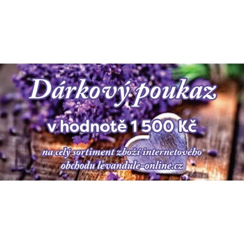 Dárkový poukaz v hodnotě 1500 Kč