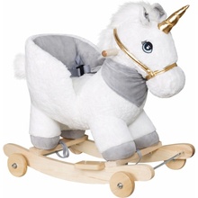 Lean Toys Hojdací jednorožec – biely