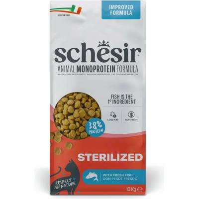 Schesir Cat Sterilized Animal Monoprotein Formula ryby 10 kg
