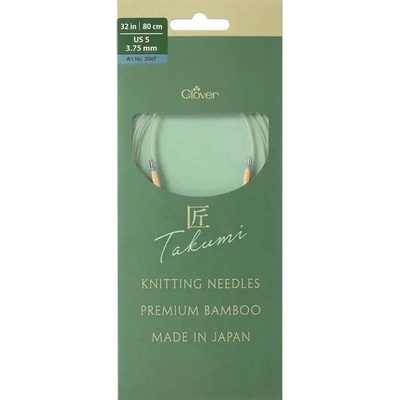 Clover kruhové otočné fixní jehlice Pro Takumi 80cm 3,75mm