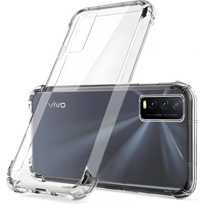 vivo Силиконов калъф с подсилени ръбове за Vivo Y11S/Y20s/Y12s - Прозрачен KP19200