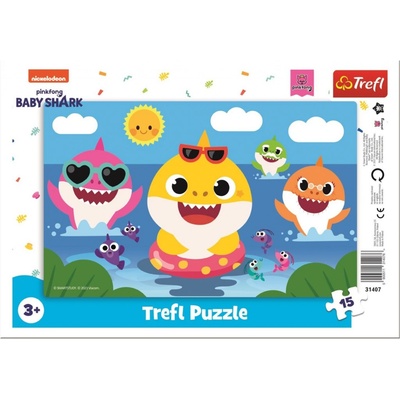 TREFL Baby Shark: Veselí žraloci 15 dílků