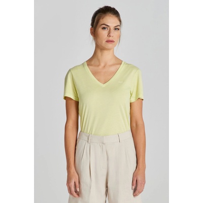 Gant tričko REG SUNFADED SS V NECK T SHIRT zelená