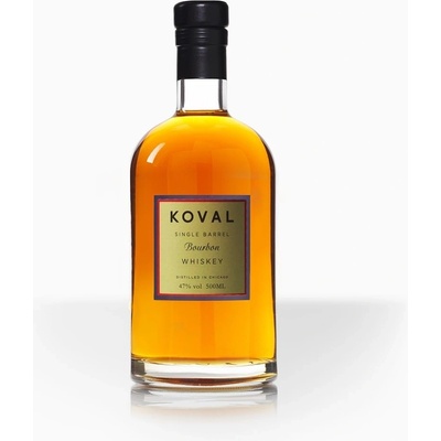 Koval Bourbon Whiskey 47% 0,5 l (čistá fľaša)