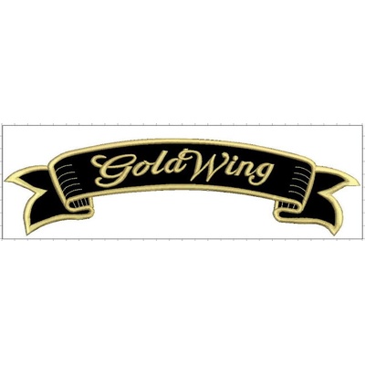 Nášivka GOLD WING stuha malá