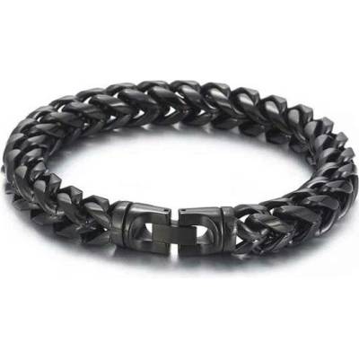 Impress Jewelry náramek z chirurgické oceli Rourke Černý 2311031357133277_BC