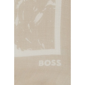 BOSS шал тип кърпа дамски от вълна Reneva_P_100*100 (50566703) - answear - 164,27 лв
