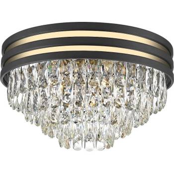 Image 1 of Brilagi - LED кристално таванно осветително тяло VELURE 5xE14/40W/230V черно (BG0762)