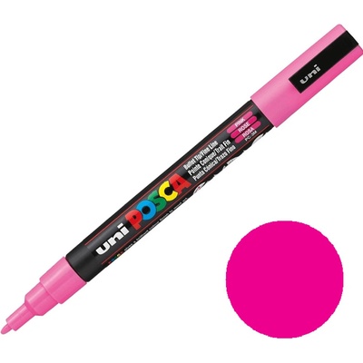 Uni ball PCF-350 Posca růžová
