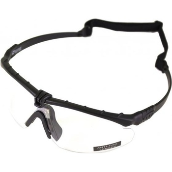 Brýle Nuprol Battle Pro's černý rám / čirá skla + dioptrická vložka