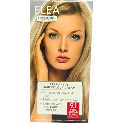 ELEA Professional боя за коса, Professional, Colour & Care, Номер 9.1, Very Light Ash Blond