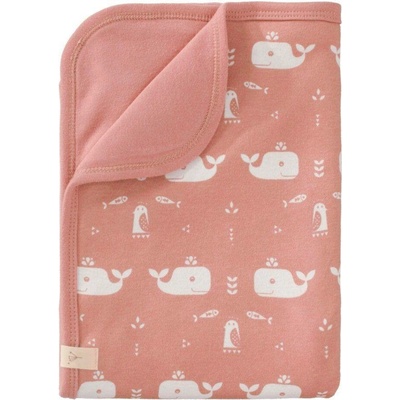 Fresk Deka Bavlna Wieloryb Mellow rose