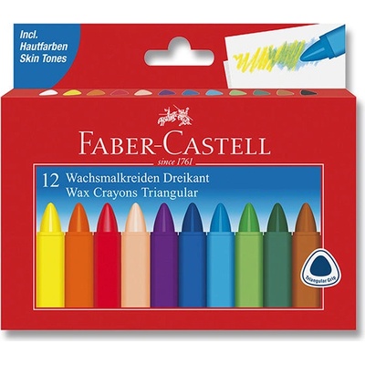 Faber Castell Voskovky Wax Triangular Crayons 12 ks – Zboží Mobilmania