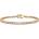 SAVICKI Златна тенис гривна, 585 бели сапфири 2.700К. 3.2mm. 18cm