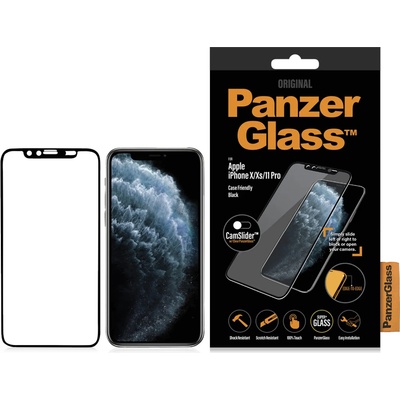 Panzer Стъклен протектор PanzerGlass за Apple Iphone X/Xs/11 Pro CaseFriendly, CamSlider - Черен, 117374