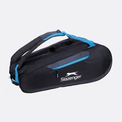 Slazenger Чанта Slazenger 52L Shoulder Strap 3 Pocket Tennis Racket Bag - Black