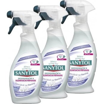 Sanytol dezodoračný prípravok tkaniny 3 x 500 ml