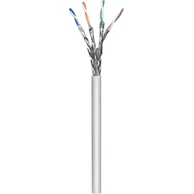 Manhattan Cable - S/FTP кабелна макара за монтаж на стена (100 м, мед, 23 AWG, LSZH, сертифицирана по CPR-Dca, Cat7, сива) 704922 (704922)