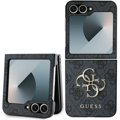 GUESS Гръб Guess PU 4G Metal Logo Case за Samsung Galaxy Z Flip 6 - Сив
