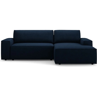 Micadoni Тъмносин разтегателен ъглов диван от букле (десен ъгъл) Jodie - Micadoni Home (MIC_RCF_101_F1_JODIE5)