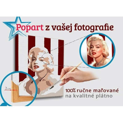 Maľovaný POP Art obraz z fotografie - ŠTVOREC FOTO-POPS - 50x50 cm