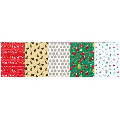Baliaci papier Vianoce mix 5 x 0,70 m