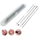 APT Sada 4 kusov ihiel, ôk a slučiek na odstránenie akné