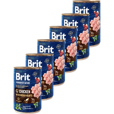 Brit Premium by Nature Chicken with Hearts 6 x 400 g