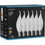 Mexen Nova 6x LED крушка пламък E14, C37, 5W, Топла - 3000K, 525 lm - L106-E14-0530-01x06 (L106-E14-0530-01x06)