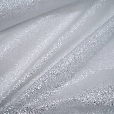 Metalická organza štříbrná, š.160