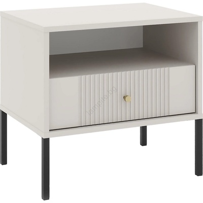 Wipmeb Sp. z o. o Нощно шкафче lue бежово/черно (wm0099)