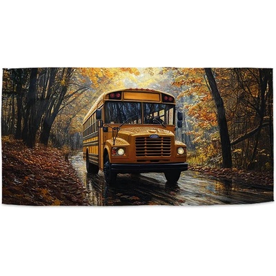Sablio Uterák Žltý školský autobus 50 x 100 cm