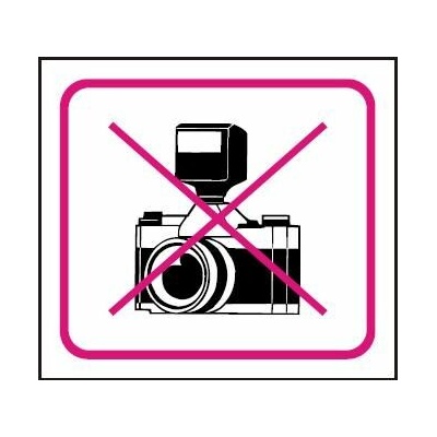VT ZÁKAZ FOTOGRAFOVÁNÍ 90x100s