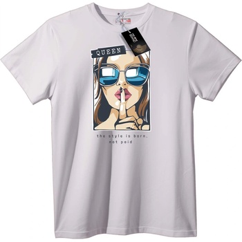 NOONEBRAND Тениска Queen Стил - S, White